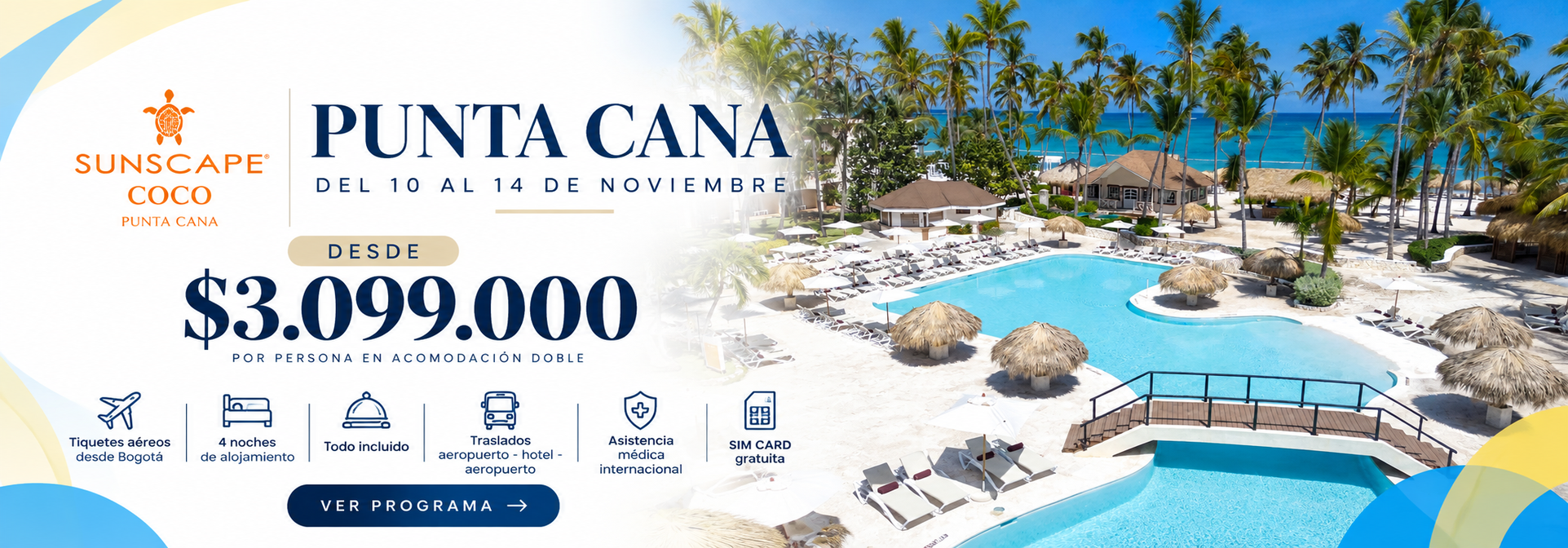 Promoción Punta Cana 10 al 14 Nov 2026
